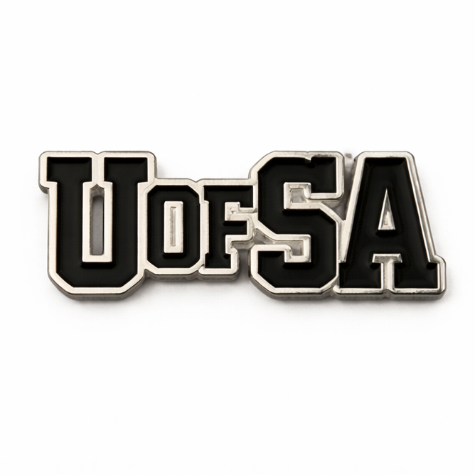 UofSA University of South Australia Metal Phone Sticker With 3M Sticky Backing