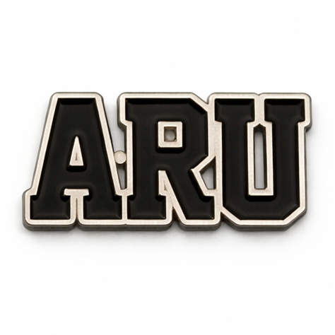 ARU Almaty Regional University Metal Phone Sticker With 3M Sticky Backing