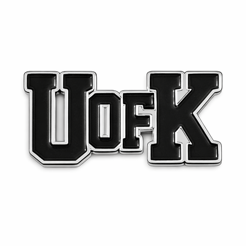 UofK University of Karachi Metal Phone Sticker With 3M Sticky Backing