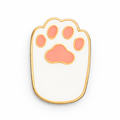White Cat Paw Metal Phone Sticker With 3M Sticky Backing - StickyPins