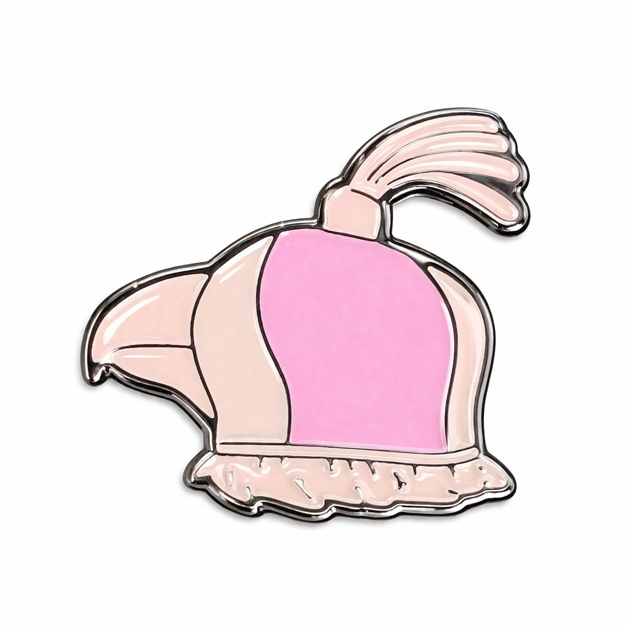 Pink Hooded Falcon Metal Phone Sticker With 3M Sticky Backing