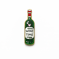Wine Time Bottle Metal Phone Sticker With 3M Sticky Backing