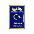 Libya Passport Metal Phone Sticker With 3M Sticky Backing