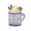 Hot Chocolate Weather Metal Phone Sticker With 3M Sticky Backing