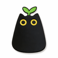 Green Plant Black Cat Metal Phone Sticker With 3M Sticky Backing - StickyPins