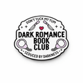 Dark Romance Book Club Metal Phone Sticker with 3M Sticky Backing - StickyPins