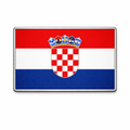 Croatia Flag Metal Phone Sticker With 3M Sticky Backing - StickyPins