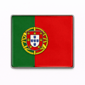 Portugal Flag Metal Phone Sticker With 3M Sticky Backing - StickyPins