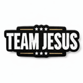 Team Jesus Metal Phone Sticker With 3M Sticky Backing - StickyPins