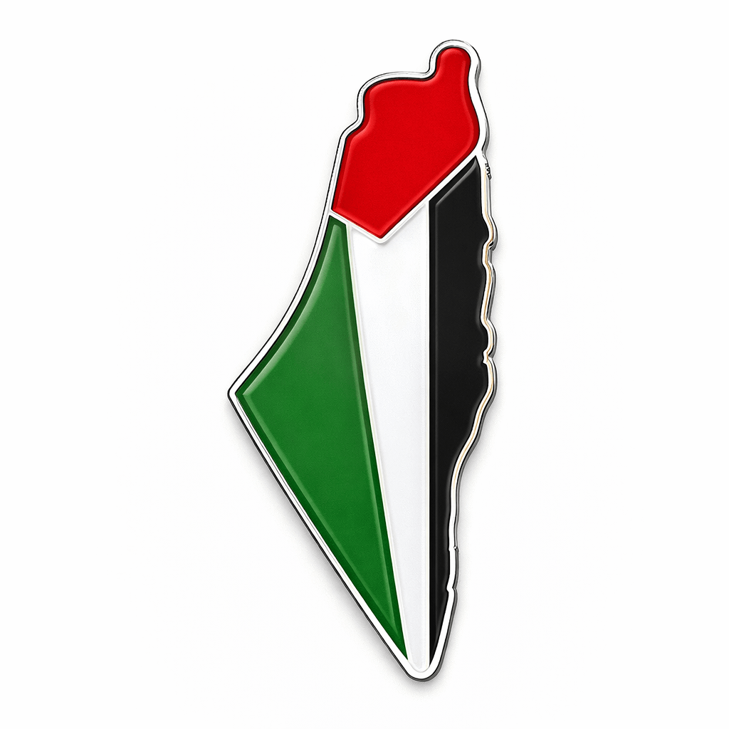 Palestine Metal Phone Stickers With 3M Sticky Backing