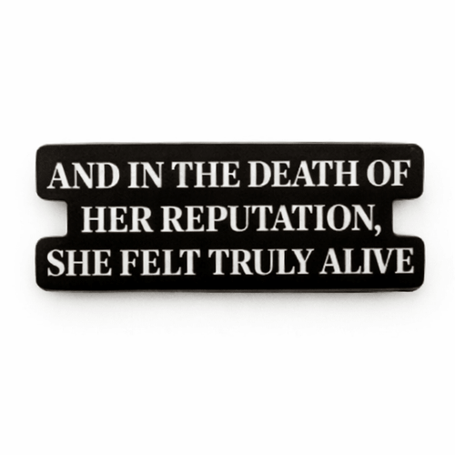Death of Her Reputation Metal Phone Sticker With 3M Sticky Backing - StickyPins