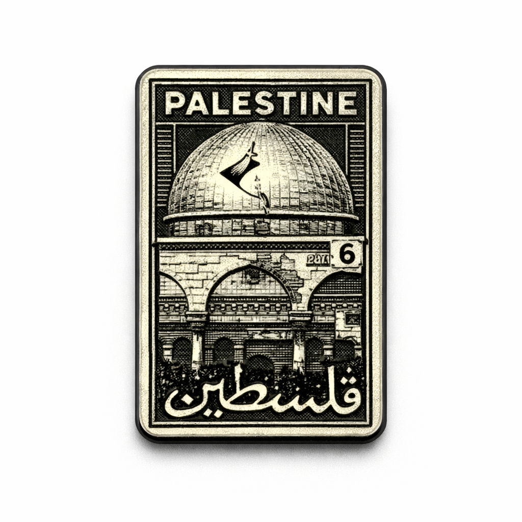 Palestine Vintage Poster Metal Phone Sticker With 3M Sticky Backing