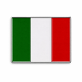 Italy Flag Metal Phone Sticker With 3M Sticky Backing - StickyPins