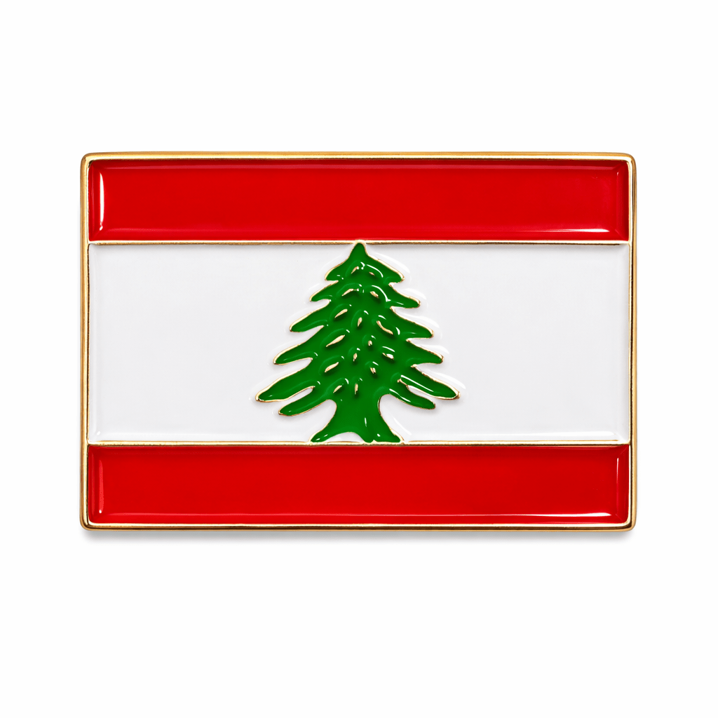 Lebanon Flag Metal Phone Sticker With 3M Sticky Backing - StickyPins