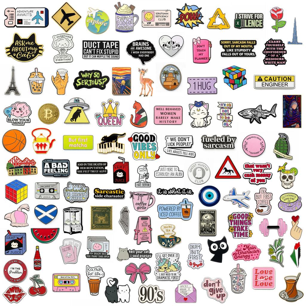 Mystery Pack Bulk Metal Phone Stickers (No Duplicates)