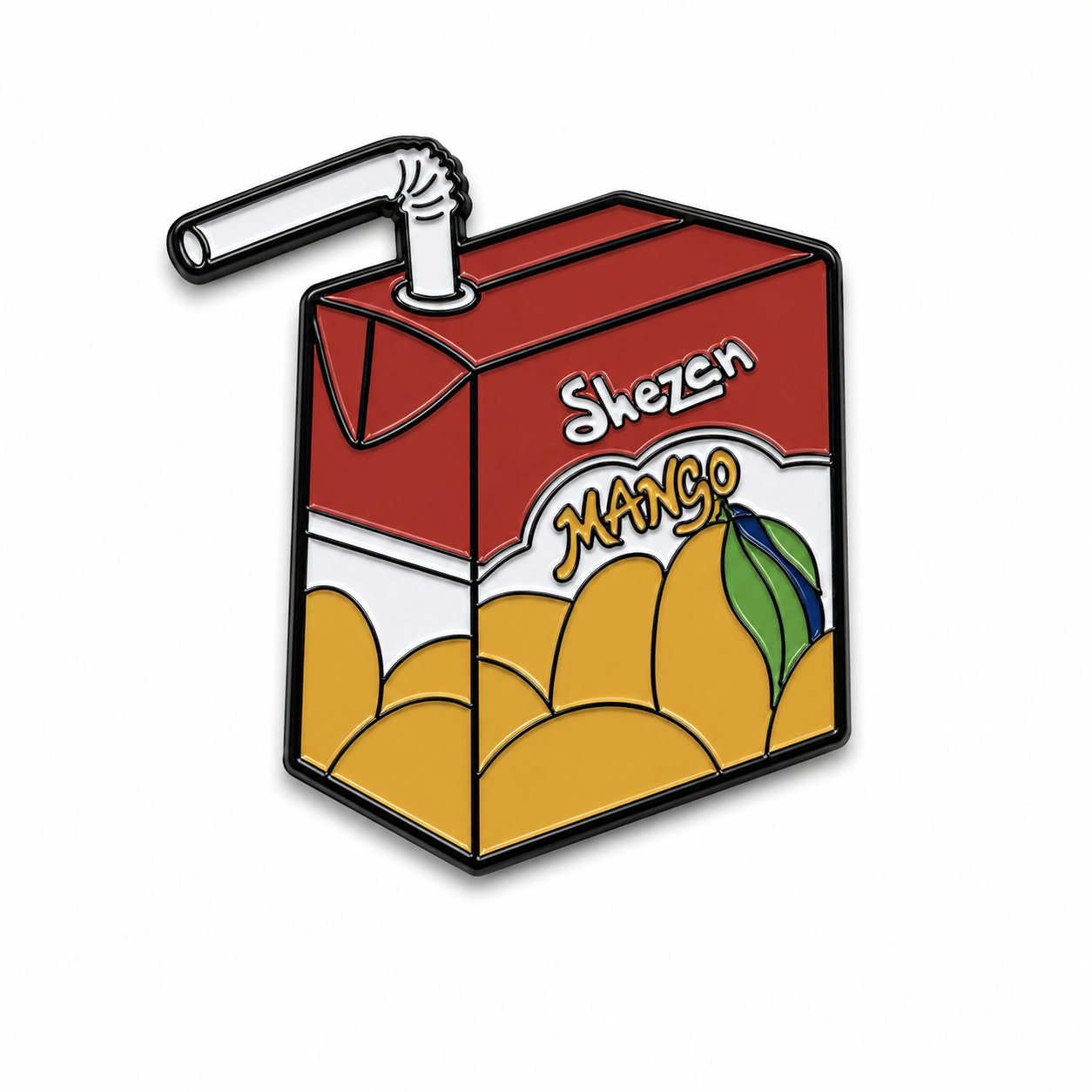 Shezan Mango Juice Pakistan Metal Phone Sticker With 3M Sticky Backing Desi Design